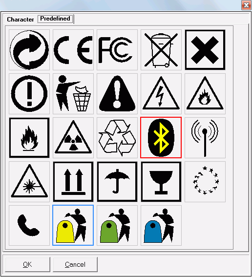 Product Labelling Symbol collections