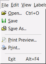 Save, Preview, Print Labels